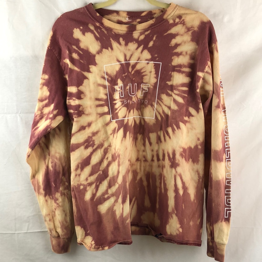 HUF bleach dye long sleeve